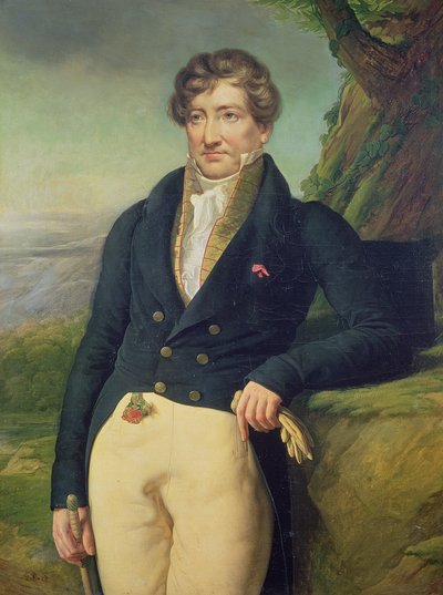 Portrait of the French Zoologist and Paleontologist, Georges Cuvier by Marie Nicolas Ponce Camus